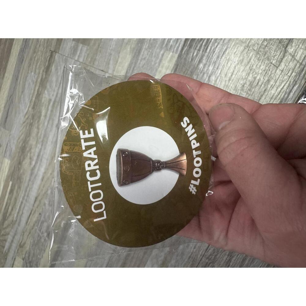 lootcrate fantasy goblet enamel pin july 2018 cartoon network nerd‎ relic